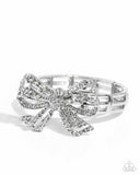 All a-BOW-t Me White ~ Paparazzi Bracelet