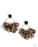 Charming Cheetah Gold ~ Paparazzi Earrings