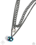 Flair for the Fierce Blue ~ Paparazzi Necklace