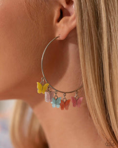 Bemusing Butterflies Multi ~ Paparazzi Earrings