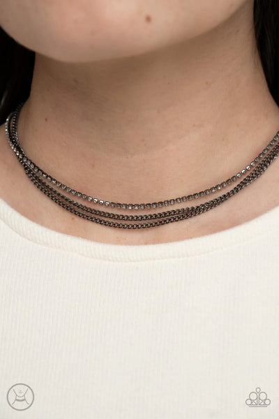 Glitzy Gusto Black Paparazzi Choker Necklace Glitzygals5dollarbling Paparazzi Boutique