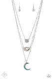 Lunar Lineup Blue ~ Paparazzi Necklace