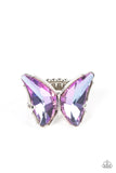 Fluorescent Flutter Purple ~ Paparazzi Ring