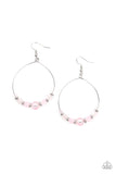 Ambient Afterglow Pink ~ Paparazzi Earrings