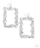 Wishful Wardrobe White ~ Paparazzi Earrings