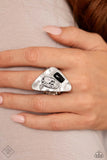 High-End Headline Black ~ Paparazzi Ring