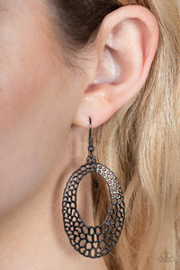 The HOLE Nine Yards Black ~ Paparazzi Earrings