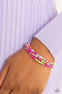 Shoreline Sketch Pink ~ Paparazzi Bracelet