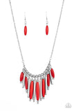 Bohemian Breeze Red ~ Paparazzi Necklace