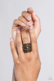 Steadfast Stack Brass ~ Paparazzi Ring