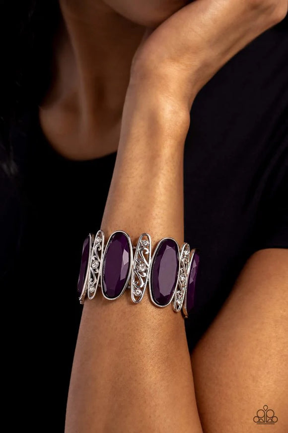Saturated Sparkle Purple ~ Paparazzi Bracelet