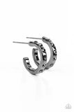 Gallant Glitz Black ~ Paparazzi Earrings