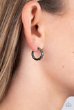 Gallant Glitz Black ~ Paparazzi Earrings