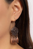 Future, PASTURE, and Present Copper ~ Paparazzi Earrings