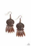 Future, PASTURE, and Present Copper ~ Paparazzi Earrings