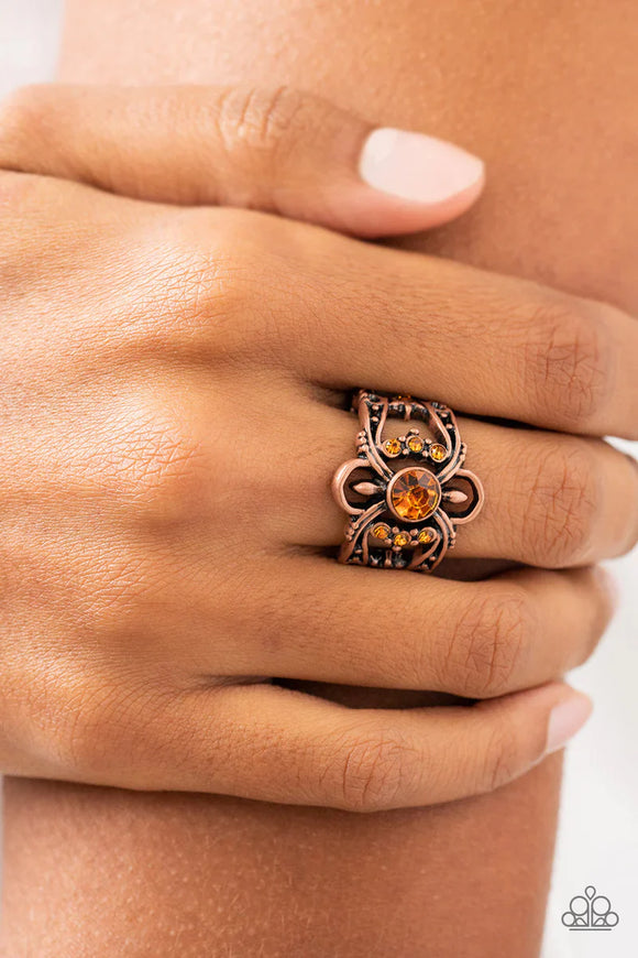 We Wear Crowns Here Copper ~ Paparazzi Ring
