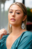 Turn Up the Luxe White ~ Paparazzi Earrings