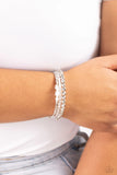 Boundless Behavior White ~ Paparazzi Bracelet