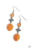 Creative Cascade Orange ~ Paparazzi Earrings