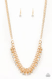 Glow and Grind Gold ~ Paparazzi Necklace