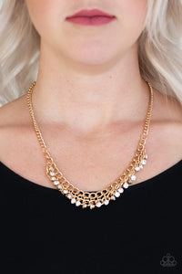 Glow and Grind Gold ~ Paparazzi Necklace