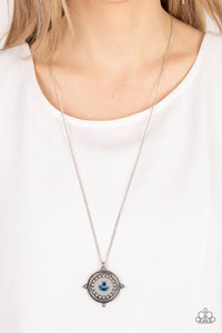 Compass Composure Blue ~ Paparazzi Necklace