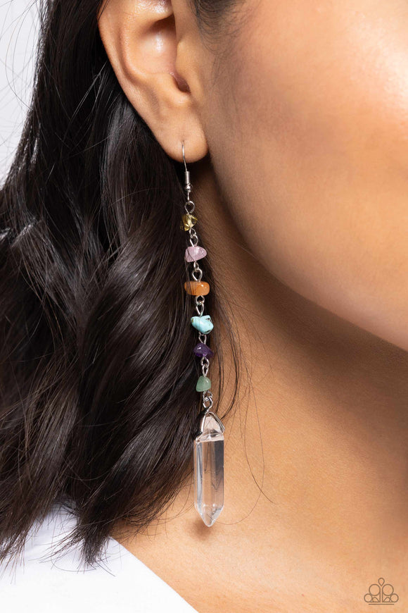 Quartz Qualification Multi ~ Paparazzi Earrings