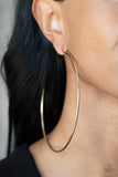 Colossal Couture Gold ~ Paparazzi Earrings
