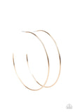 Colossal Couture Gold ~ Paparazzi Earrings