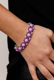 Pop Art Party Purple ~ Paparazzi Bracelet