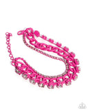 Colorful Canvas Pink ~ Paparazzi Bracelet
