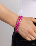 Colorful Canvas Pink ~ Paparazzi Bracelet