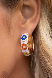 Multicolored Makeover Gold ~ Paparazzi Hoop Earrings