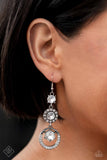 Enchanting Effulgence White ~ Paparazzi Earrings