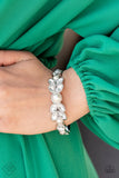 Regal Reminiscence White ~ Paparazzi Bracelet