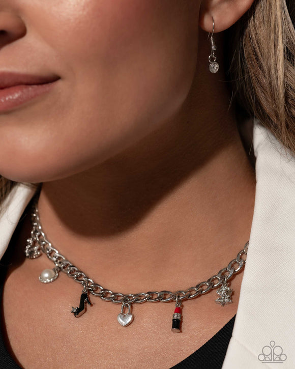 Shopaholic Slay Red ~ Paparazzi Necklace