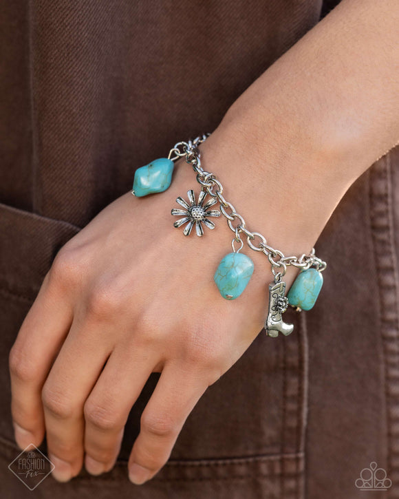 Badlands Beau Blue ~ Paparazzi Bracelet