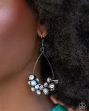 Courageous Chandelier Black ~ Paparazzi Earrings