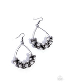 Courageous Chandelier Black ~ Paparazzi Earrings