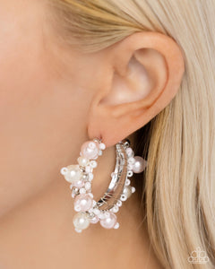 Elite Expense Pink ~ Paparazzi Earrings