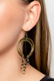 Don’t Go CHAINg-ing Brass ~ Paparazzi Earrings