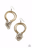 Don’t Go CHAINg-ing Brass ~ Paparazzi Earrings