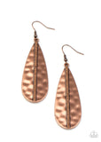 On the Up and UPSCALE Copper ~ Paparazzi Earrings