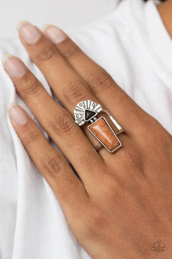 Stellar Stones Brown ~ Paparazzi Ring