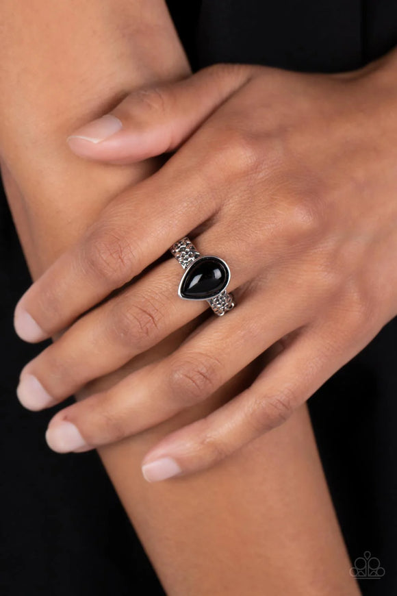 Rainbow Raindrops Black ~ Paparazzi Ring