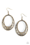 Gardenista Grandeur Brass ~ Paparazzi Earrings