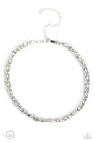 Eternal Effulgence ~ White Paparazzi Chocker Necklace