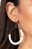 Loudly Layered White ~ Paparazzi Earrings