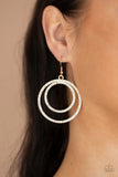 Radiating Refinement Gold ~ Paparazzi Earrings