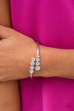 Defying Dazzle White ~ Paparazzi Bracelet